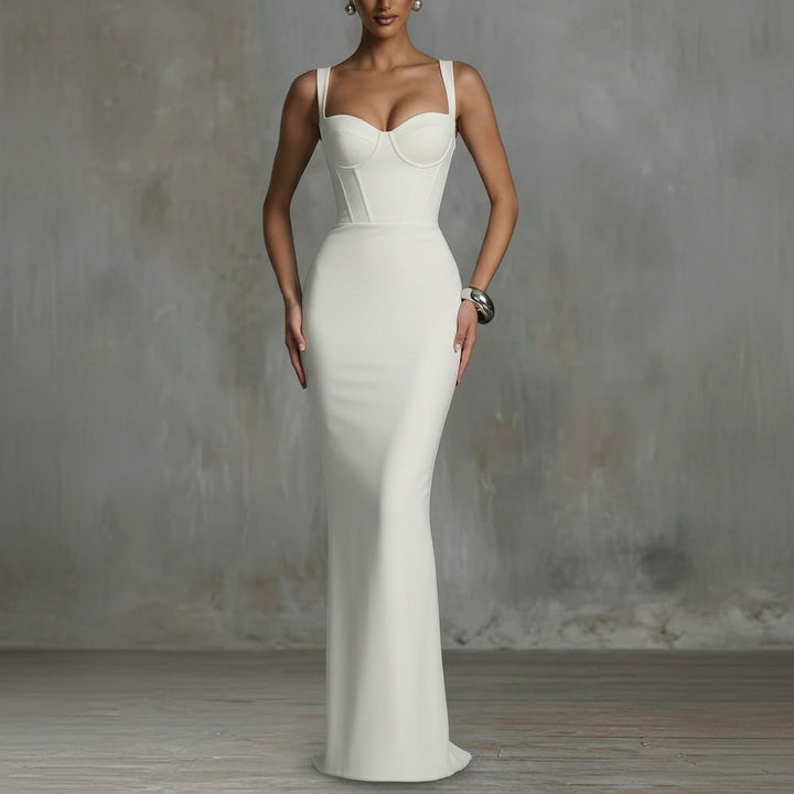 Leonor™ – Abito Maxi Elegante con Scollo Quadrato