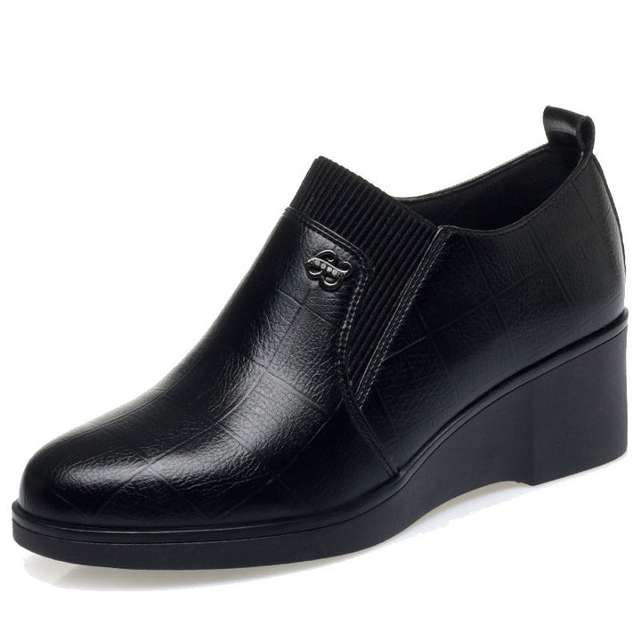 Elvira | Scarpe Eleganti in Pelle con Zeppa