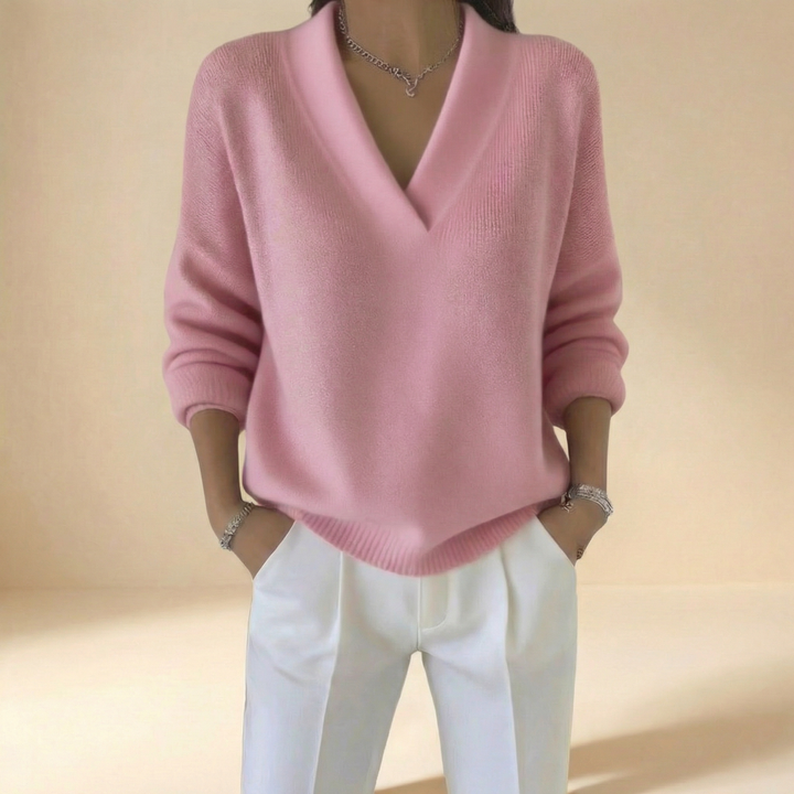 Noor | Maglia Morbida con Scollo a V